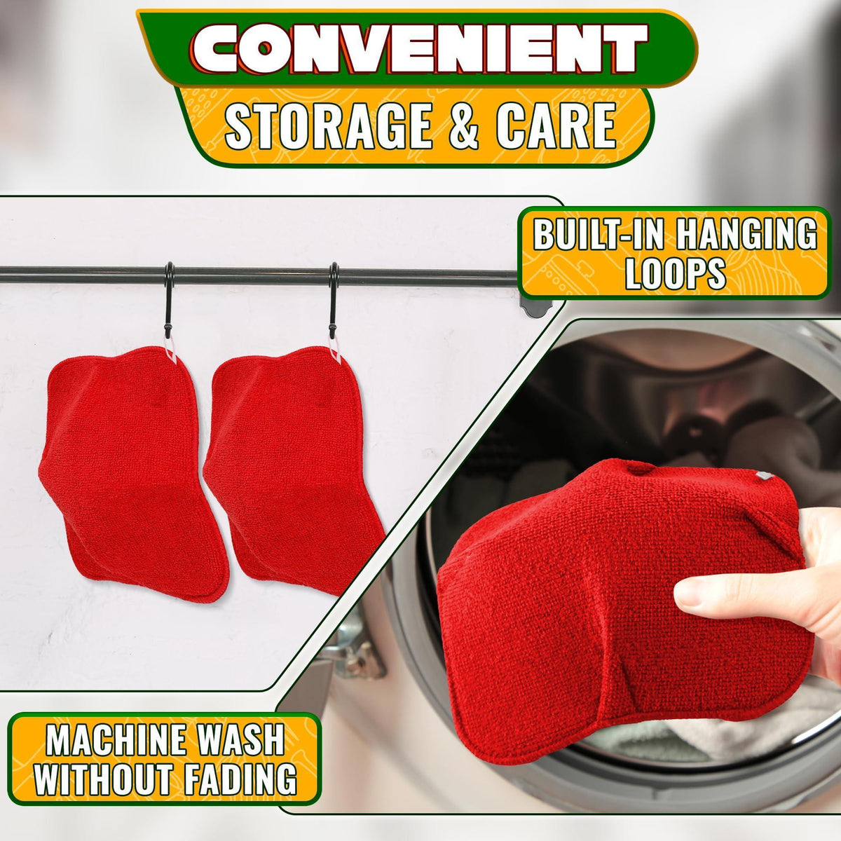 2 Pcs Red Microwave Bowl Holder (7.5 ×7.5 ) – Microwave Bowl Cozy with Durable Heat Resistant Fabric for Hot Dishes – Effortless Secure Serving of Hot Food Bowls Cups & Saucers