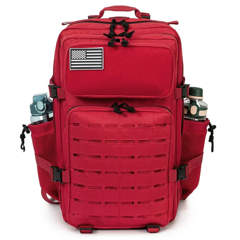45L Tactical Backpack survival Bag Hunting MOLLE Backpack GYM For Men EDC Outdoor Hiking Rucksack Witch Bottle Holder
